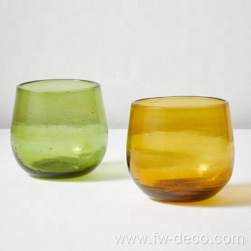 RECYCLED HAND BLOWN GLASS TUMBLER